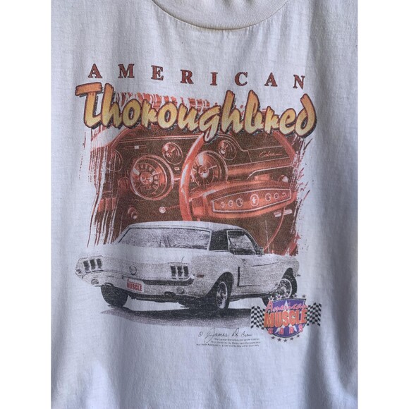 1998 American Thoroughbred Classic Mustang graphic tee Size XL - Picture 2 of 8